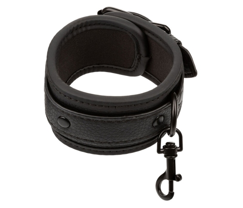 CALEXOTICS - NOCTURNAL ANKLE CUFFS LEATHER ADJUSTABLE BLACK