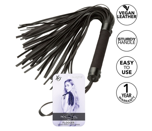 CALEXOTICS - NOCTURNAL FLOGGER LEATHER BLACK