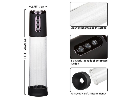 CALEXOTICS - PEAK 4-SPEED SUCTION PUMP BLACK