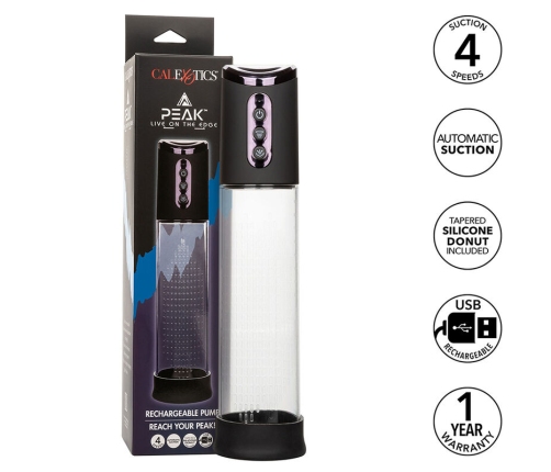 CALEXOTICS - PEAK 4-SPEED SUCTION PUMP BLACK