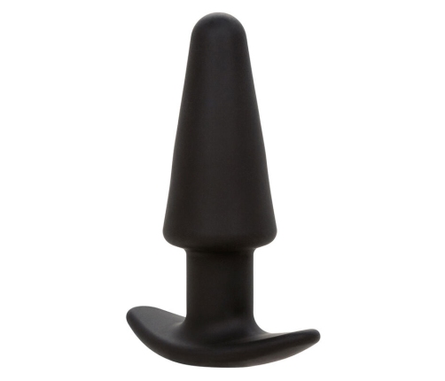 CALEXOTICS - ROCK BOTTOM TAPERED ANAL PLUG 10 VIBRACIONES SILICONE BLACK