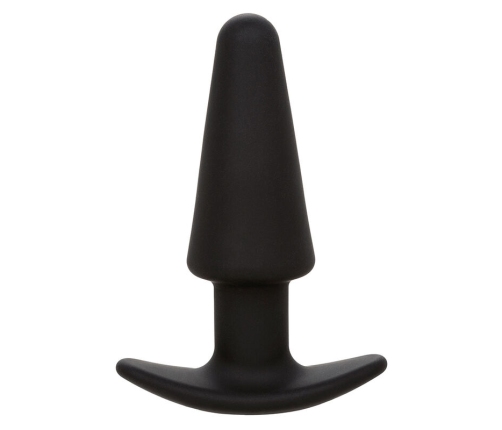 CALEXOTICS - ROCK BOTTOM TAPERED ANAL PLUG 10 VIBRACIONES SILICONE BLACK