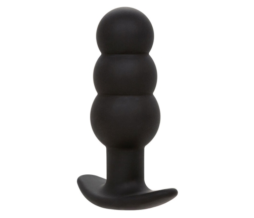 CALEXOTICS - ROCK BOTTOM BEADED ANAL PLUG 10 VIBRATIONS SILICONE BLACK