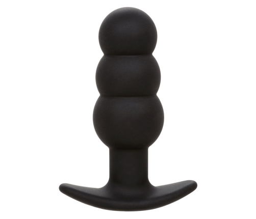 CALEXOTICS - ROCK BOTTOM BEADED ANAL PLUG 10 VIBRATIONS SILICONE BLACK