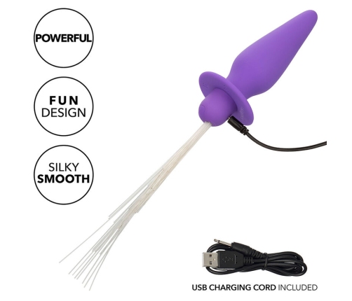 CALEXOTICS - SOUTHERN LIGHTS LIGHT UP PLUG ANAL CON LUCES 10 VIBRACIONES SILICONA VIOLETA