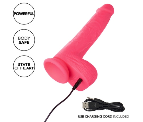 CALEXOTICS - STUDS VIBRADOR REALÍSTICO 10 VIBRACIONES Y ROSA