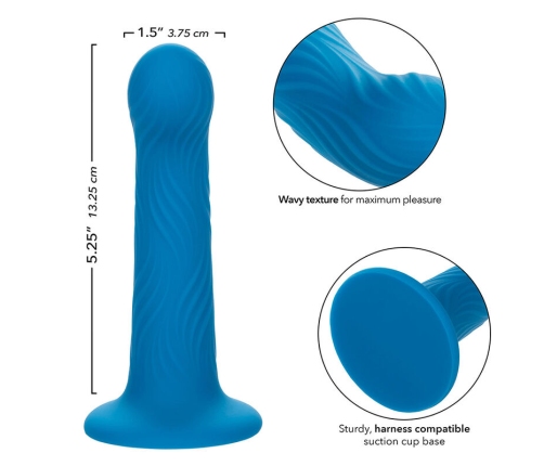 CALEXOTICS - WAVE RIDER RIPPLE ANAL PLUG BLUE