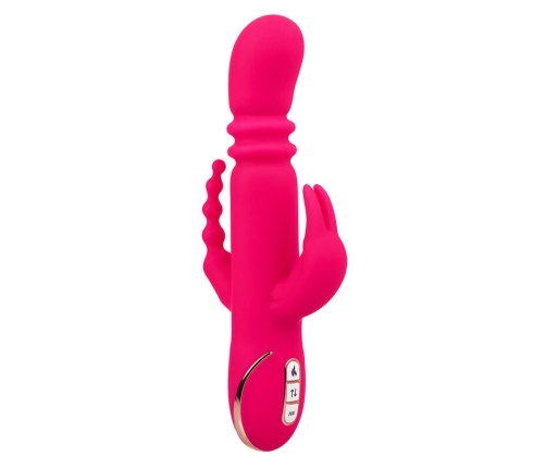 CALEXOTICS - JACK FANTASY TRIPLE VIBRADOR CALENTABLE RABBIT ROSA