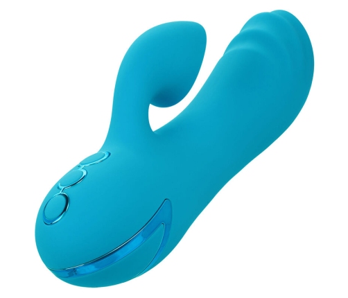 CALEXOTICS - SUNSET BEACH SEDUCER VIBRATOR & STIMULATOR 10 FUNCTIONS BLUE