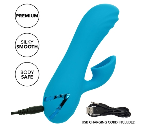 CALEXOTICS - SUNSET BEACH SEDUCER VIBRATOR & STIMULATOR 10 FUNCTIONS BLUE