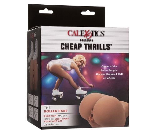 CALEXOTICS - THE ROLLER BABE DOUBLE REALISTIC MASTURBATOR FLESH