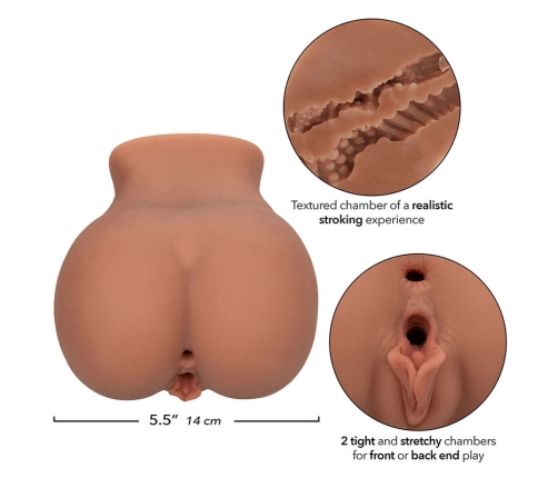 CALEXOTICS - THE ROLLER BABE DOUBLE REALISTIC MASTURBATOR FLESH