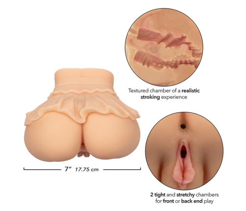 CALEXOTICS - THE PEEP SHOW GIRL DOUBLE REALISTIC MASTURBATOR FLESH