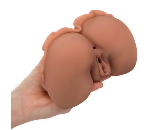 CALEXOTICS - THE HOMECOMING QUEEN DOUBLE REALISTIC MASTURBATOR CARAMEL