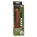 CALEXOTICS - MAXX RIBBED DUAL PENETRATOR 10 VIBRATIONS BROWN
