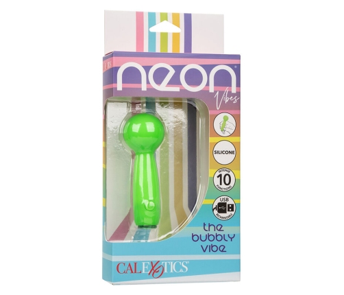 CALEXOTICS - NEON VIBES THE BUBBLY VIBE MINI MASAJEADOR 10 VIBRACIONES VERDE