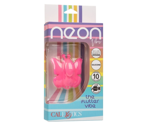 CALEXOTICS - NEON VIBES THE FLUTTER VIBE STIMULATOR 10 VIBRATIONS PINK