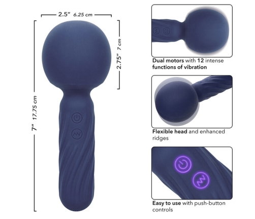 CALEXOTICS - CHARISMA SEDUCTION MASAJEADOR 12 FUNCIONES 17,75 CM X 6,25 CM MORADO