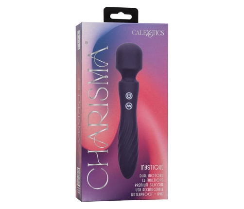 CALEXOTICS - CHARISMA MYSTIQUE MASSAGER DUAL MOTORS 12 FUNCTIONS 20,5 CM X 4.5 CM PURPLE