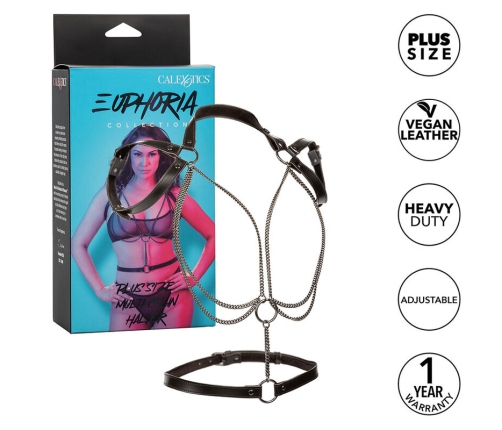 CALEXOTICS - EUPHORIA ARNÉS ESTILO CABESTRO CON MÚLTIPLES CADENAS PREMIUM TALLA PLUS