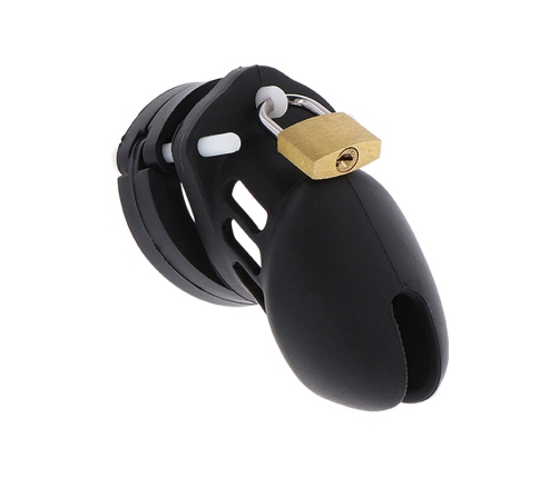 HIDDEN DESIRE - EXTREME CHASTITY COCK CAGE SILICONE SIZE S BLACK
