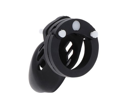 HIDDEN DESIRE - EXTREME CHASTITY COCK CAGE SILICONE SIZE S BLACK