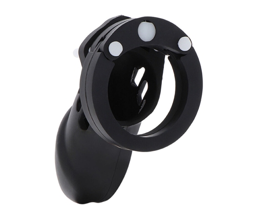 HIDDEN DESIRE - EXTREME CHASTITY COCK CAGE SILICONE SIZE L BLACK