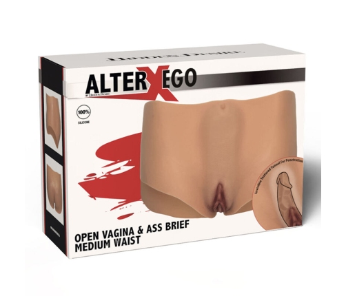 HIDDEN DESIRE - ALTER EGO OPEN VAGINA & ASS BRIEF MEDIUM WAIST FLESH