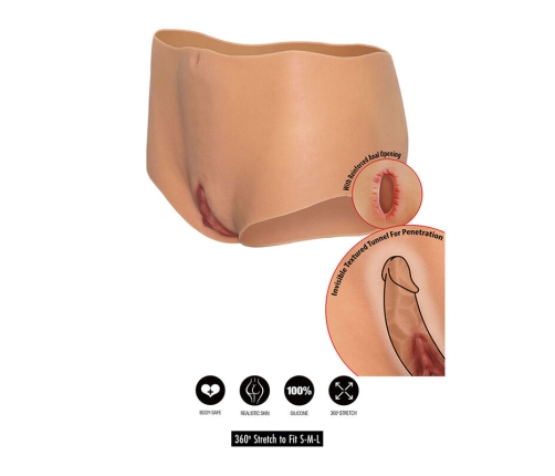 HIDDEN DESIRE - ALTER EGO OPEN VAGINA & ASS BRIEF MEDIUM WAIST FLESH
