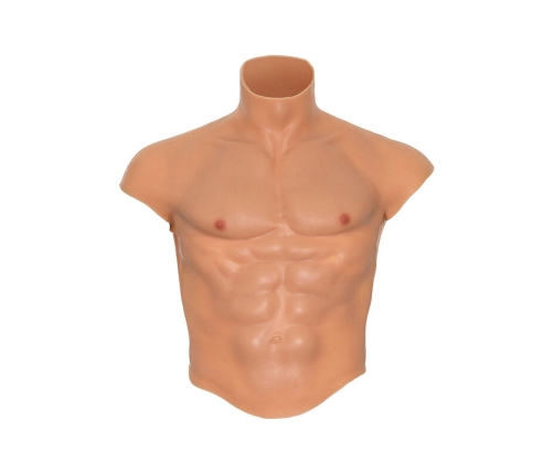 HIDDEN DESIRE - ALTER EGO SILICONE MALE TORSO SHIRT WITH ABS FLESH