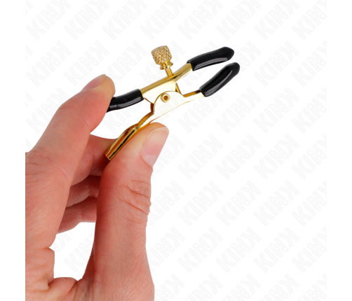 KINK - GOLD NIPPLE CLAMPS 6 CM
