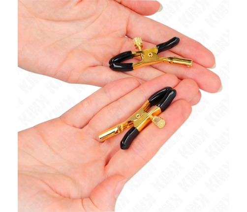 KINK - GOLD NIPPLE CLAMPS 6 CM