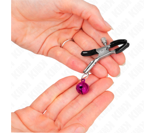 KINK - PURPLE SINGLE BELL NIPPLE CLAMP 6 CM