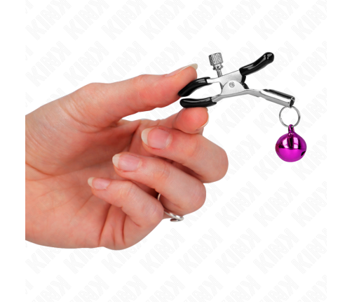 KINK - PURPLE SINGLE BELL NIPPLE CLAMP 6 CM
