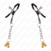 KINK - GOLD BELL PENDANT NIPPLE CLAMPS 6 CM