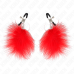 KINK - FEATHER NIPPLE CLAMP RED 7 CM