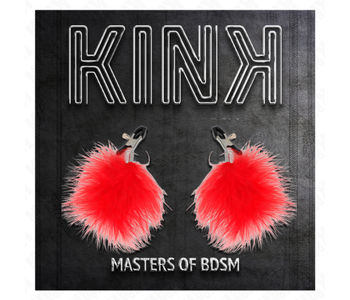 KINK - FEATHER NIPPLE CLAMP RED 7 CM