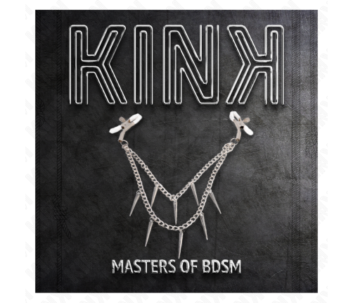 KINK - NIPPLE CLAMPS WITH SPIKES CHAINS 30 CM