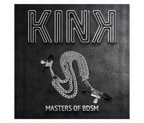 KINK - NIPPLE CLAMPS WITH 3 CHAINS SILVER 20/23/28 CM