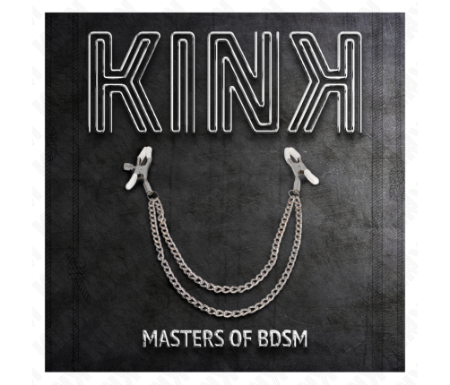 KINK - NIPPLE CLAMPS WITH 2 THIN CHAINS SILVER 20/23 CM