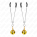 KINK - THIN BELL NIPPLE CLAMPS GOLD 7 CM