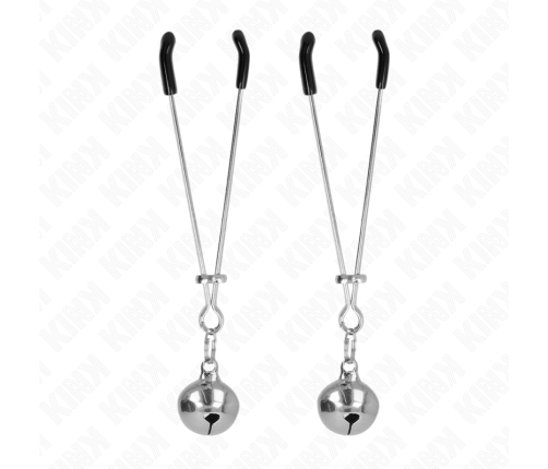 KINK - THIN BELL NIPPLE CLAMPS SILVER 7 CM