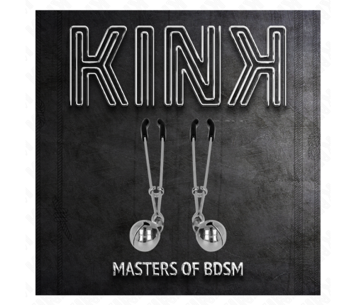 KINK - THIN BELL NIPPLE CLAMPS SILVER 7 CM