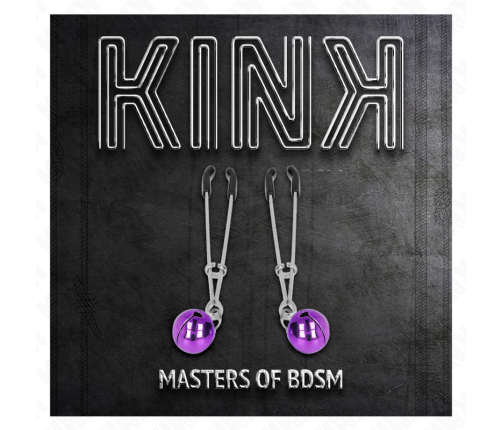 KINK - THIN BELL NIPPLE CLAMPS PURPLE 7 CM