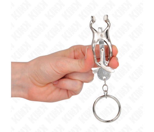 KINK - O-RING JAPANESE CLOVER NIPPLE CLAMPS SILVER