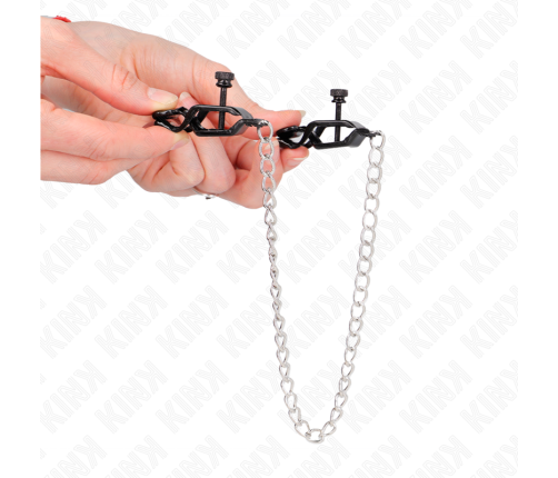 KINK - FLAT CHAIN NIPPLE CLAMPS SILVER 30 CM
