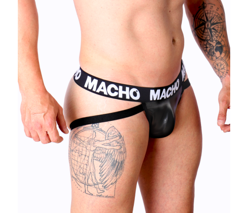 MACHO - MX25NC JOCK BLACK LEATHER M