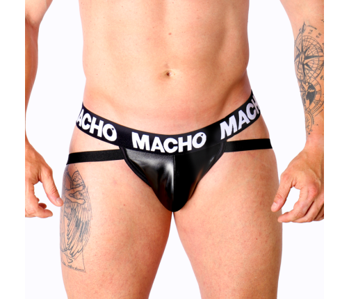 MACHO - MX25NC JOCK BLACK LEATHER M