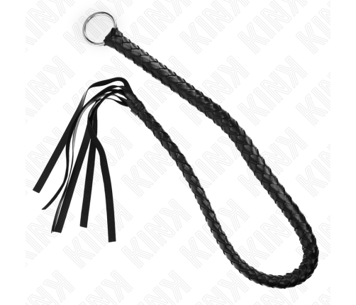 KINK - SNAKE WHIP WITH BLACK HAND RING 65 CM