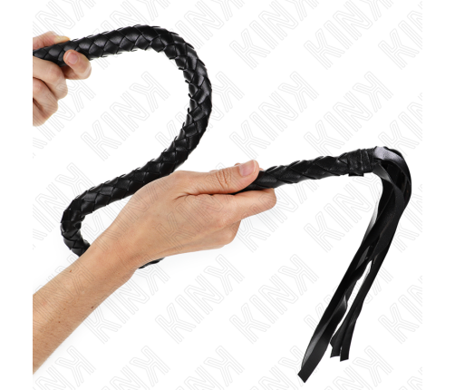 KINK - SNAKE WHIP WITH BLACK HAND RING 65 CM